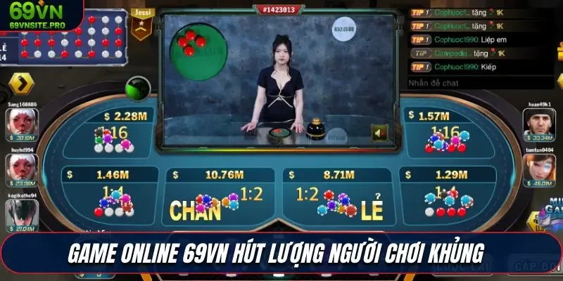 Game online 69VN hút lượng người chơi khủng