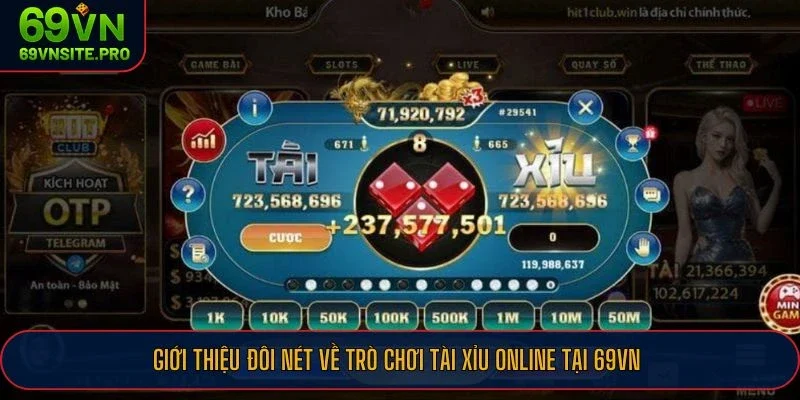 Giới thiệu đôi nét về trò chơi tài xỉu online tại 69VN