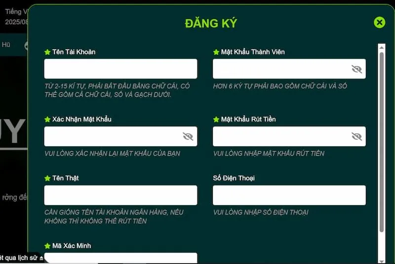 Thủ tục tạo tài khoản 69 VN cá cược đơn giản 